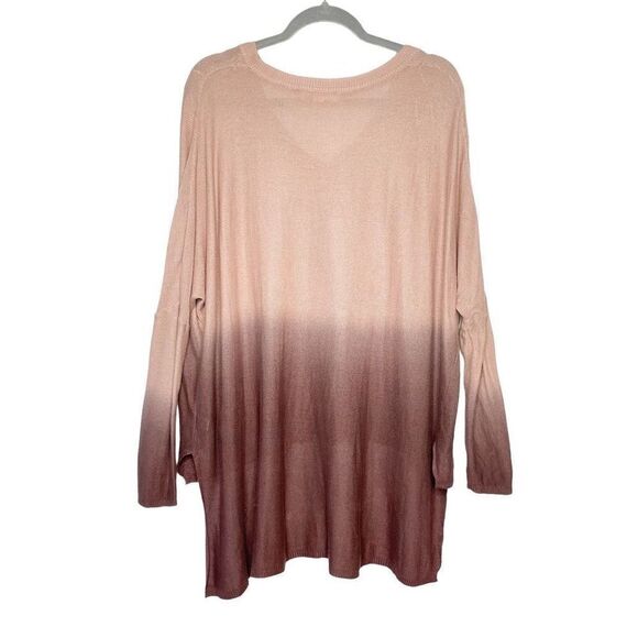 OnetheIsland Ombré Dolman sleeve high low knit top Sz S - Picture 2 of 4